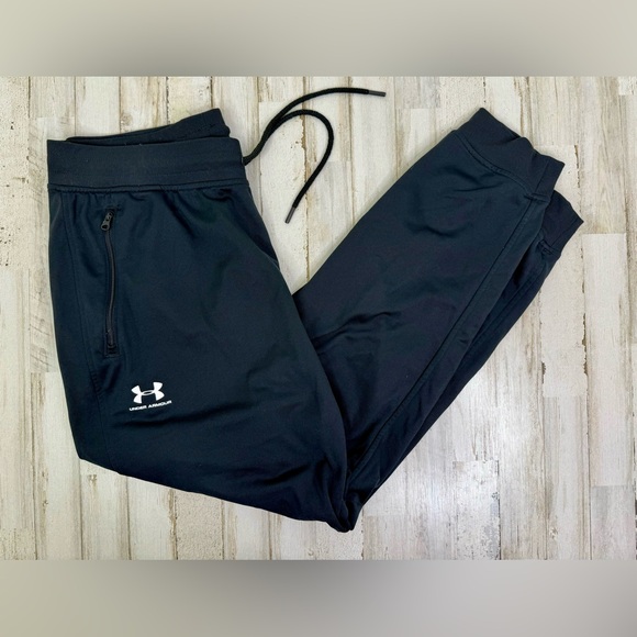 Under Armour Other - Under Armour Joggers Mens XL Black Drawstring Fleece Pocket Sweatpants Tapered